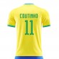 Brasil 2023/2024 Philippe Coutinho 11 Hjemme Landslagsdrakt Kortermet